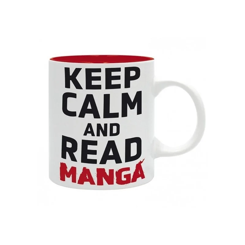 Taza Keep Calm and Read Manga Asian Art - 320 ml de ABYSSE en Tazas - Vasos | La Cueva Roja