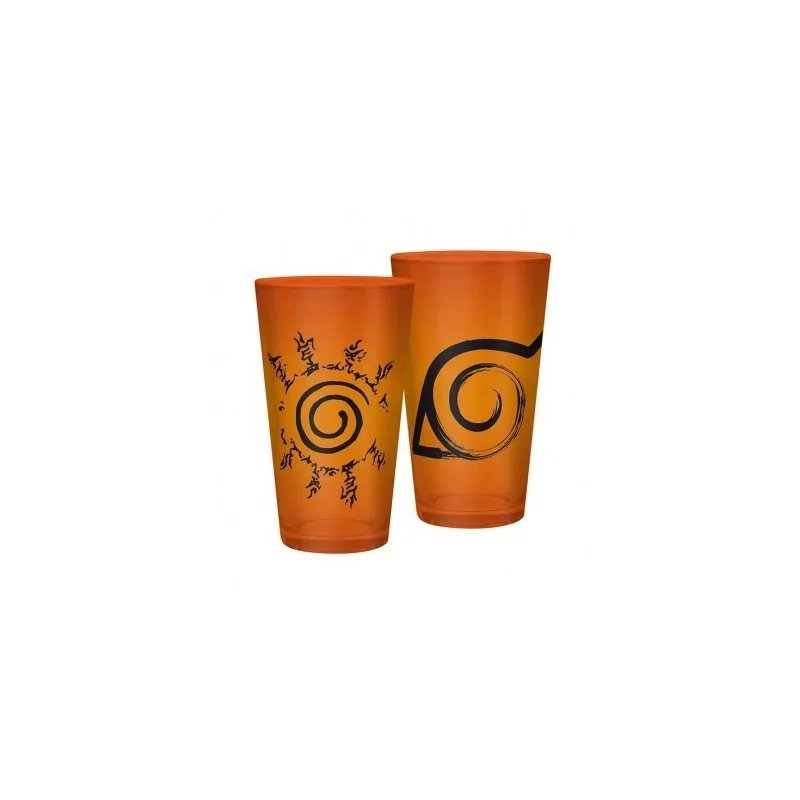 Vaso XXL Naruto Shippuden Konoha & Sello 400 ml de ABYSSE en Tazas - Vasos | La Cueva Roja