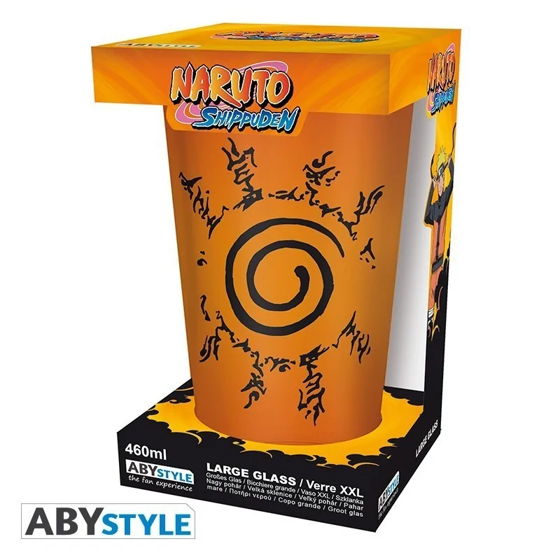 Vaso XXL Naruto Shippuden Konoha & Sello 400 ml de ABYSSE en Tazas - Vasos | La Cueva Roja