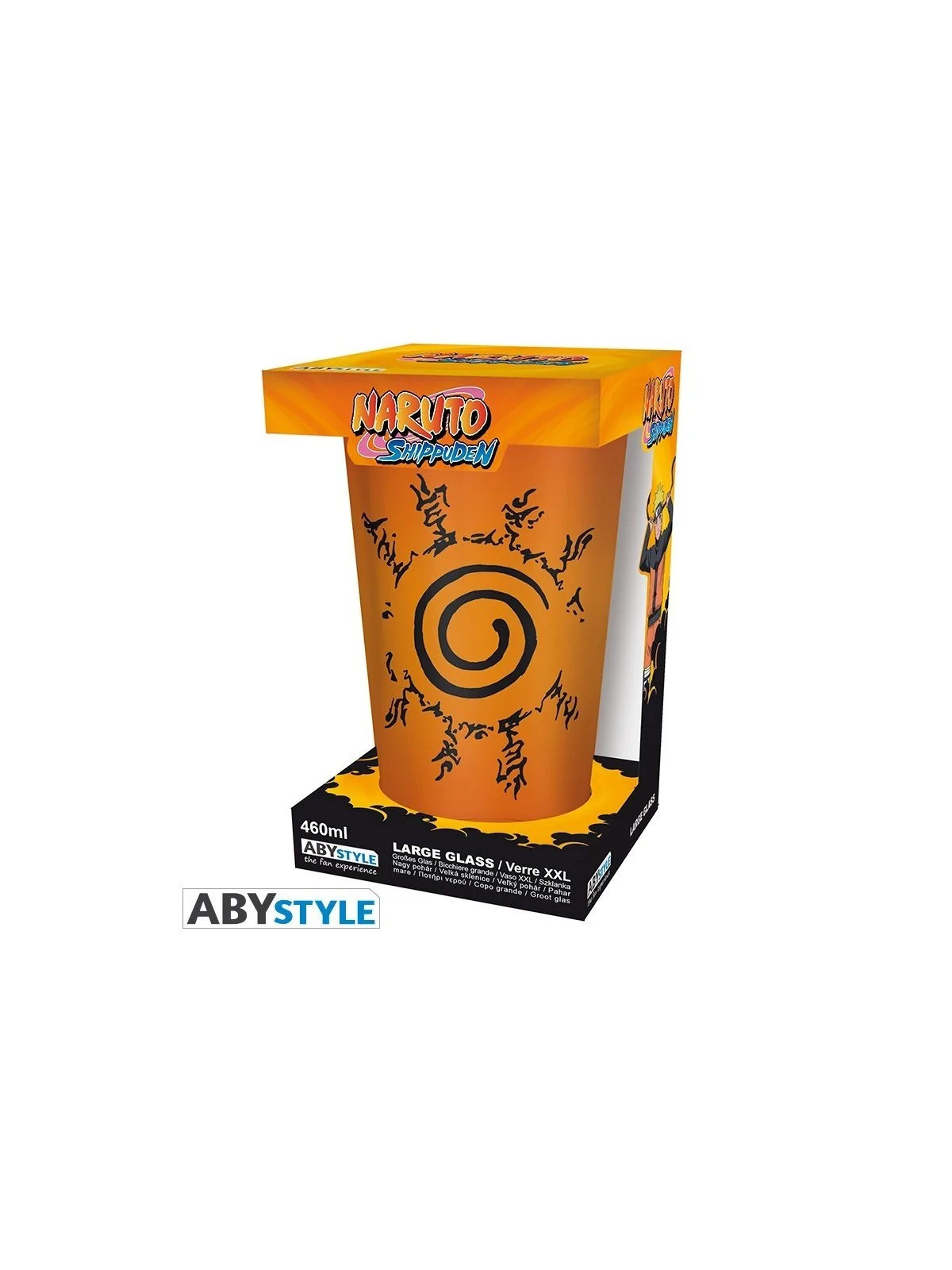 Vaso XXL Naruto Shippuden Konoha & Sello 400 ml de ABYSSE en Tazas - Vasos | La Cueva Roja