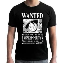 Camiseta One Piece Wanted Luffy de ABYSSE en Camisetas | La Cueva Roja