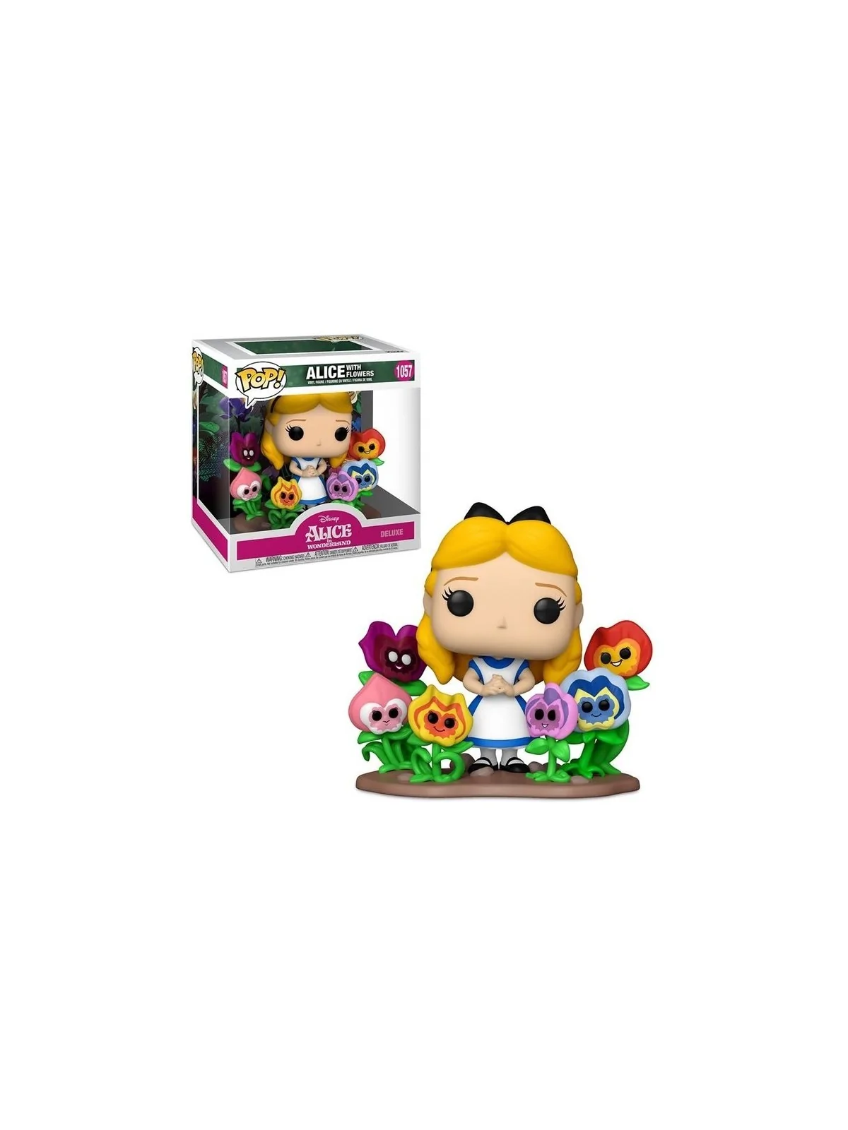 Funko POP! Deluxe Disney Alicia Pais Maravillas con Flores (1057) de Funko en Funko Pop | La Cueva Roja