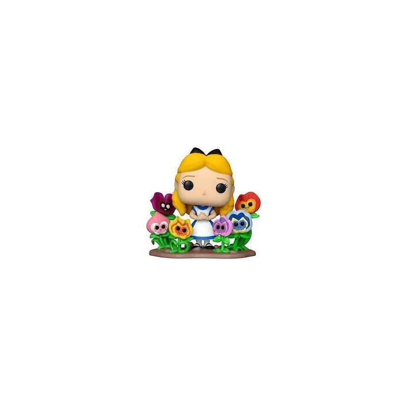 Funko POP! Deluxe Disney Alicia Pais Maravillas con Flores (1057) de Funko en Funko Pop | La Cueva Roja