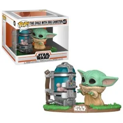 Funko POP! Star Wars Mandalorian Baby Yoda con Tarro Huevos (407) de Funko en Funko Pop | La Cueva Roja
