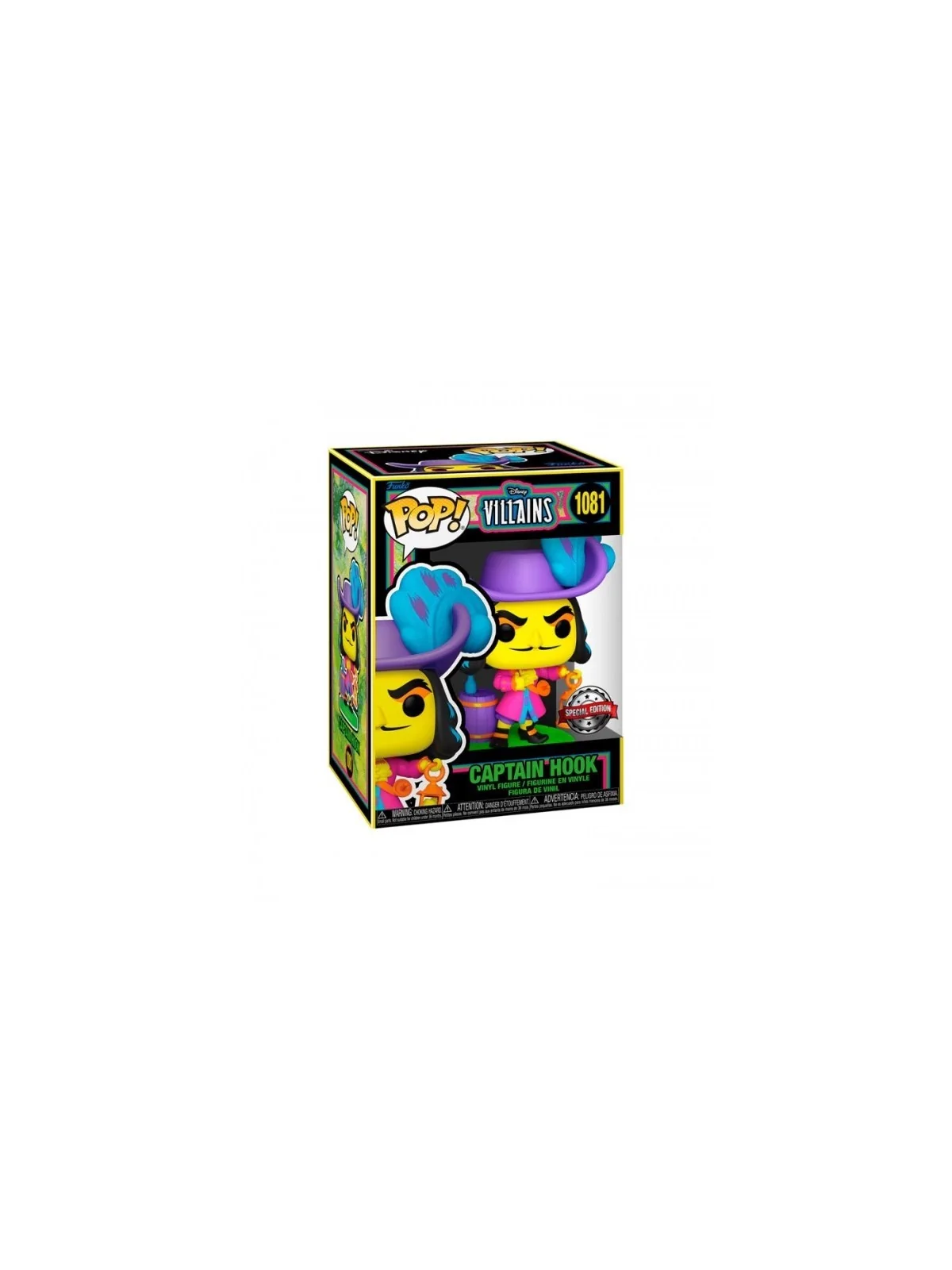 Funko POP! Disney Villains- Hook (Blacklight) (1081) de Funko en Funko Pop | La Cueva Roja