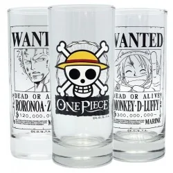 Set 3 Vasos One Piece de ABYSSE en Tazas - Vasos | La Cueva Roja