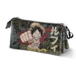 Portatodo Triple 2.0 One Piece Map de KARACTERMANIA S.L. en Papelería | La Cueva Roja