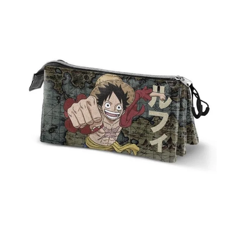 Portatodo Triple 2.0 One Piece Map de KARACTERMANIA S.L. en Papelería | La Cueva Roja