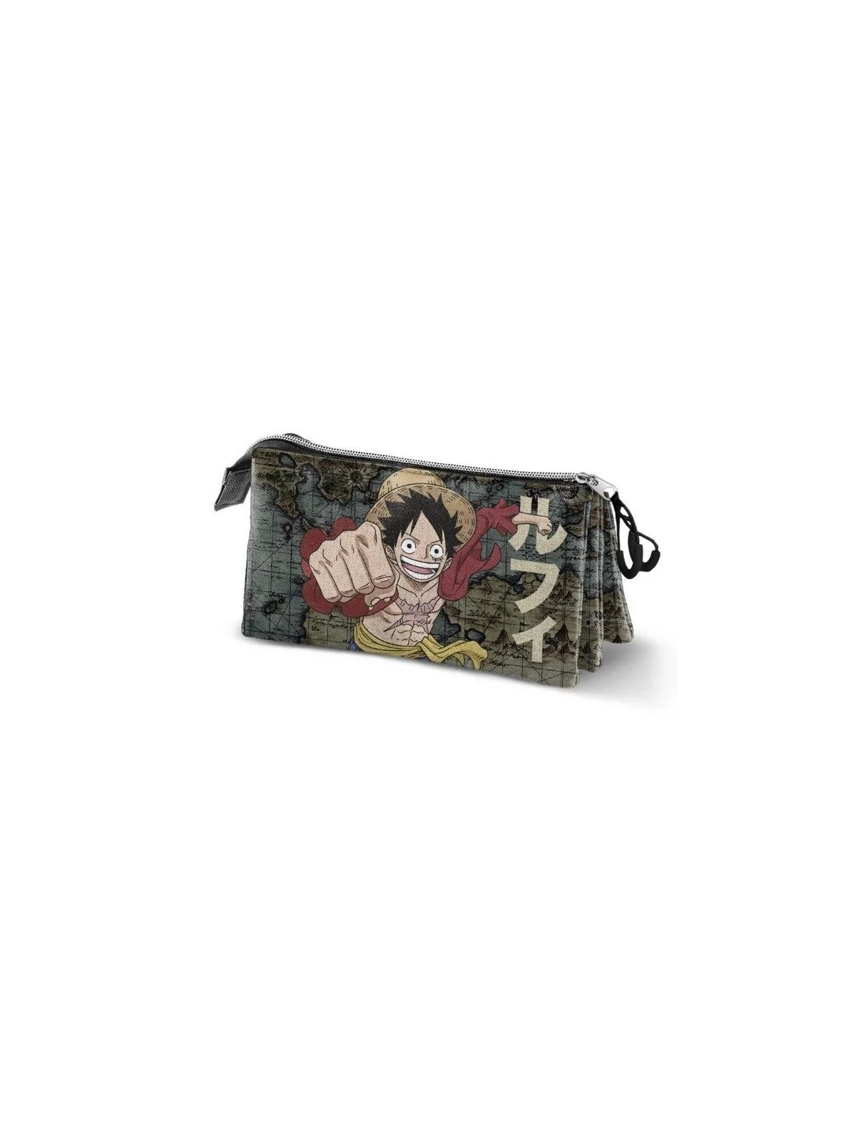 Portatodo Triple 2.0 One Piece Map de KARACTERMANIA S.L. en Papelería | La Cueva Roja