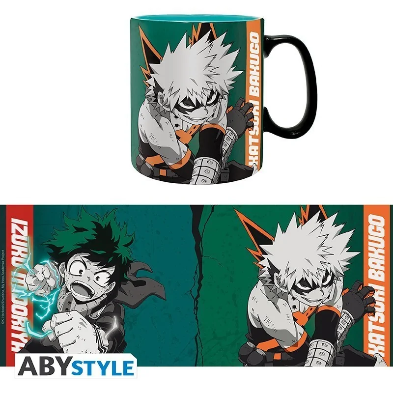 Taza My Hero Academia Izuku & Bakugo 460 ml de ABYSSE en Tazas - Vasos | La Cueva Roja