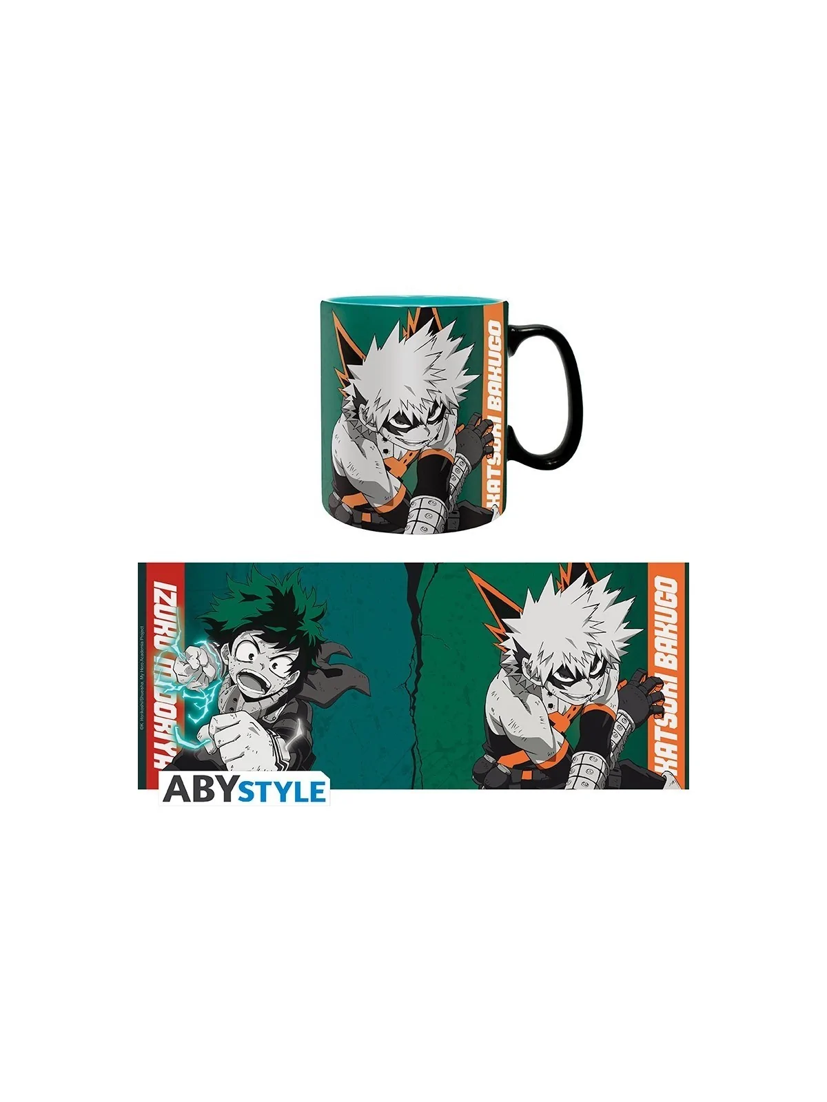 Taza My Hero Academia Izuku & Bakugo 460 ml de ABYSSE en Tazas - Vasos | La Cueva Roja