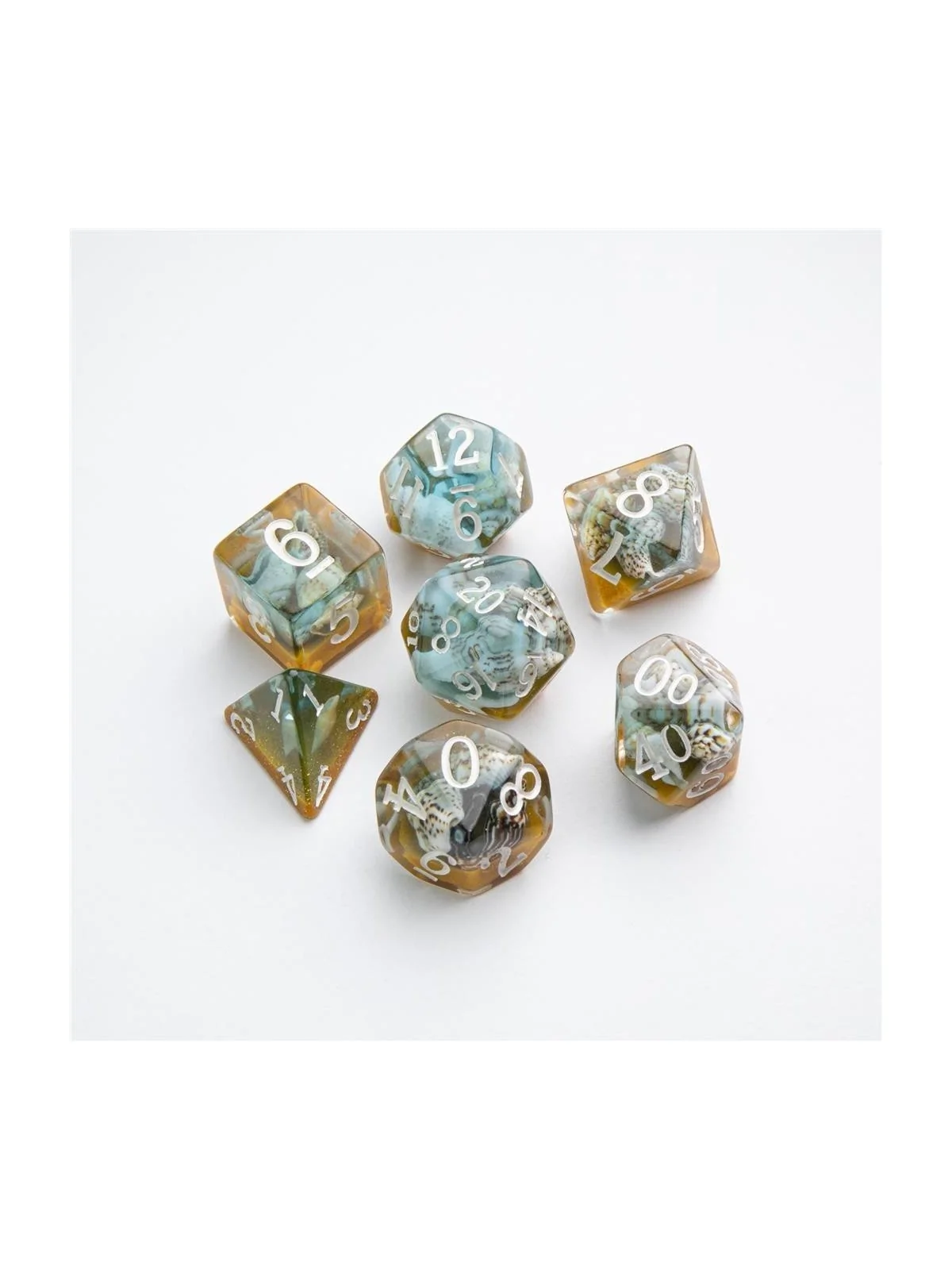 Summer Time RPG Dice Set (7pcs) de Gamegenic en Dados | La Cueva Roja
