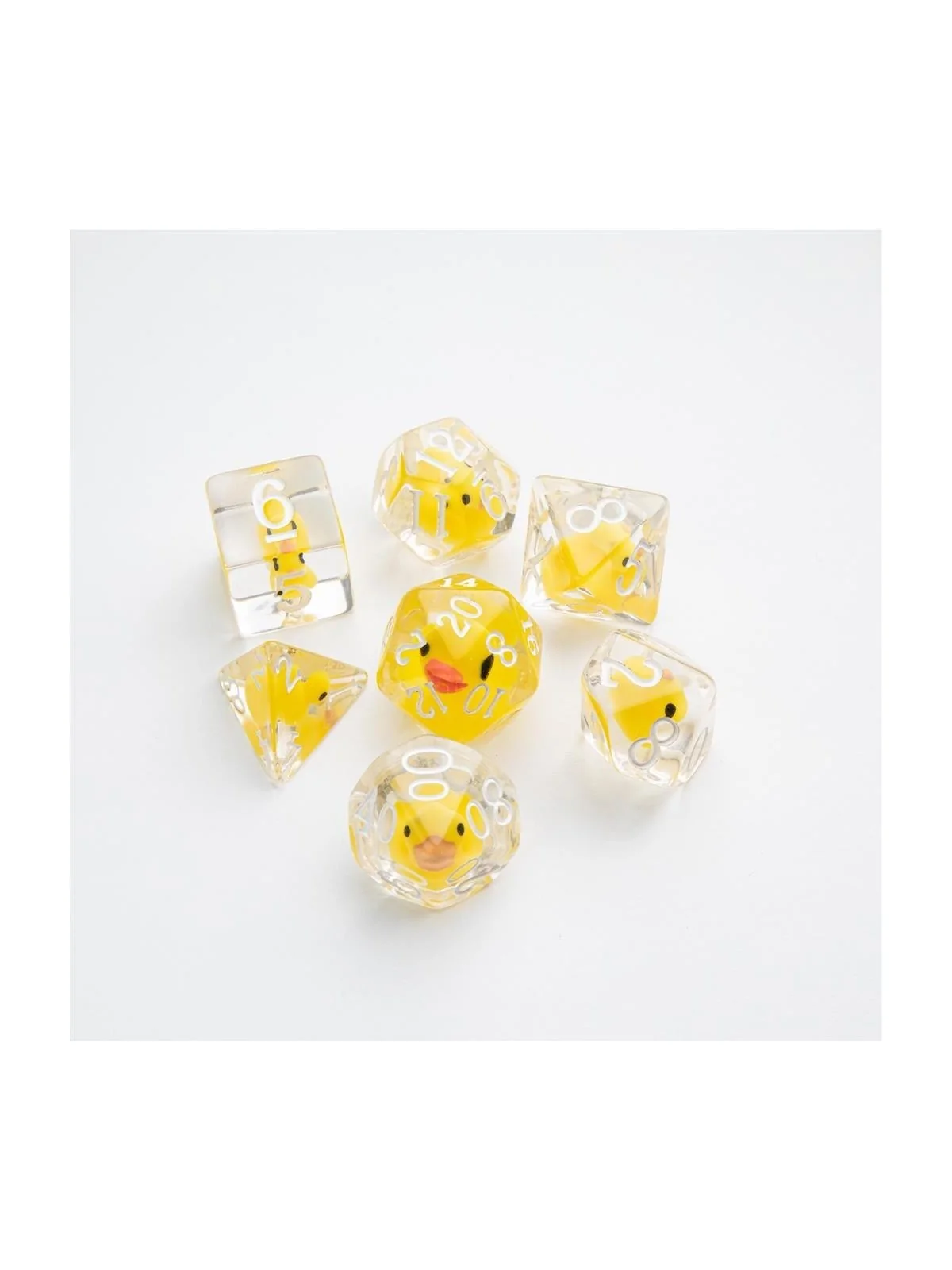 Rubber Duck RPG Dice Set (7pcs) de Gamegenic en Dados | La Cueva Roja