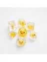 Rubber Duck RPG Dice Set (7pcs) de Gamegenic en Dados | La Cueva Roja