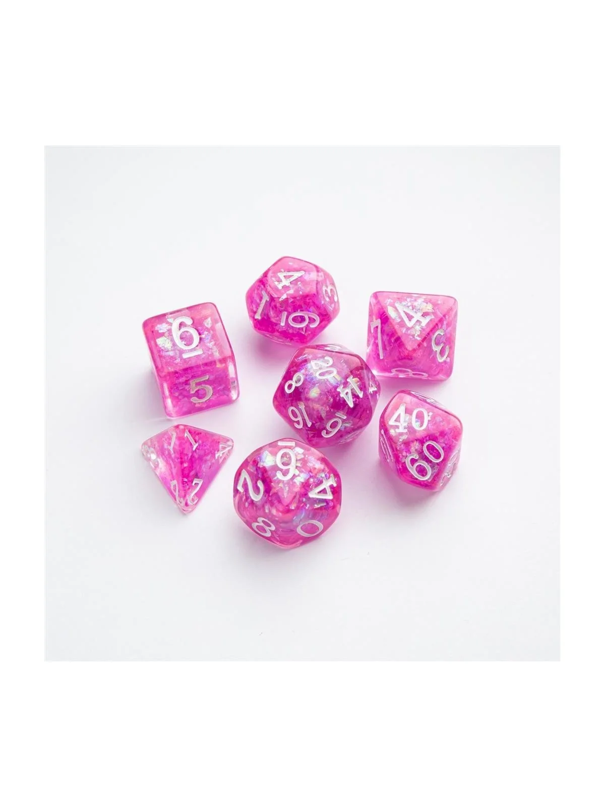 Rasberry RPG Dice Set (7pcs) de Gamegenic en Dados | La Cueva Roja