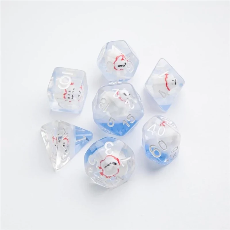 Polar Bear RPG Dice Set (7pcs) de Gamegenic en Dados | La Cueva Roja