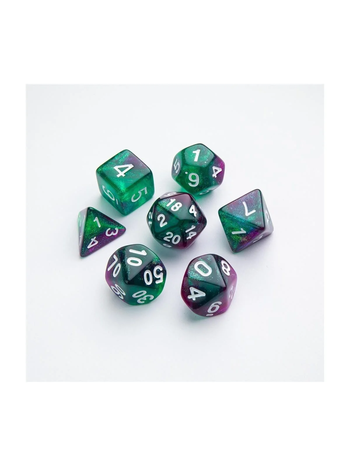 Aurora RPG Dice Set (7pcs) de Gamegenic en Dados | La Cueva Roja