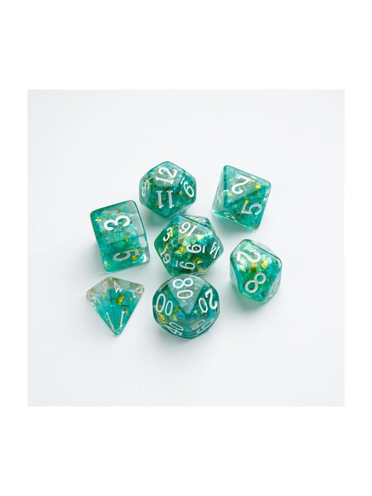 Mint RPG Dice Set (7pcs) de Gamegenic en Dados | La Cueva Roja