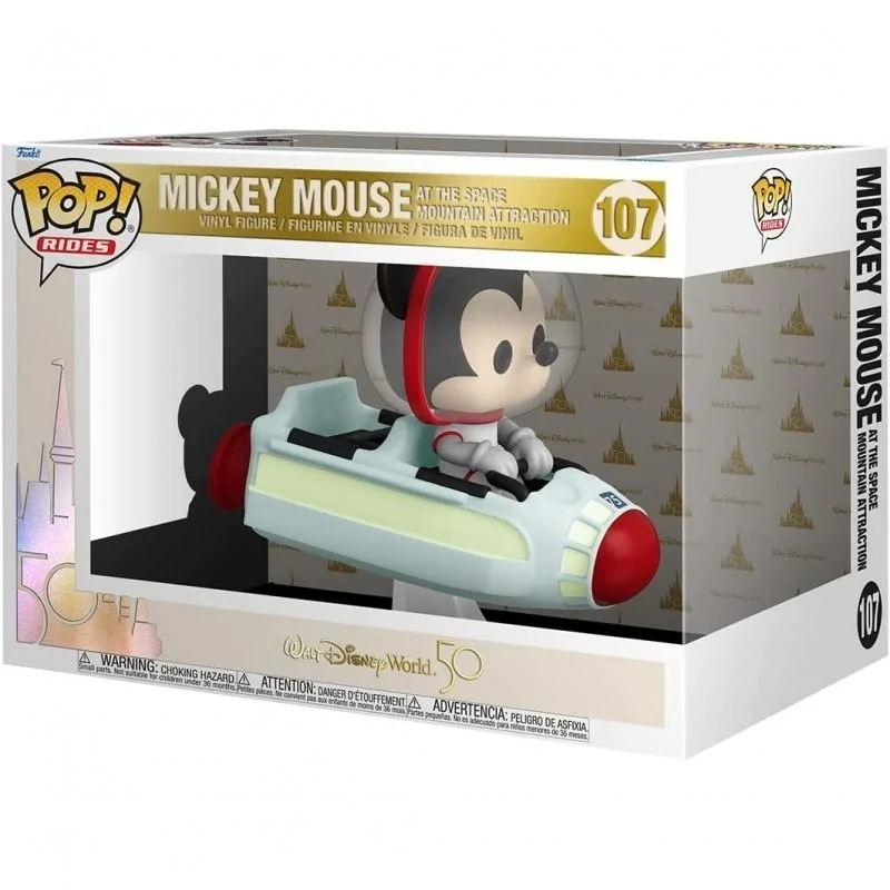 Funko POP! Rides Supdlx Disney World 50Th Aniversario Mickey Mouse en el Espacio (107) de Funko en Funko Pop | La Cueva Roja