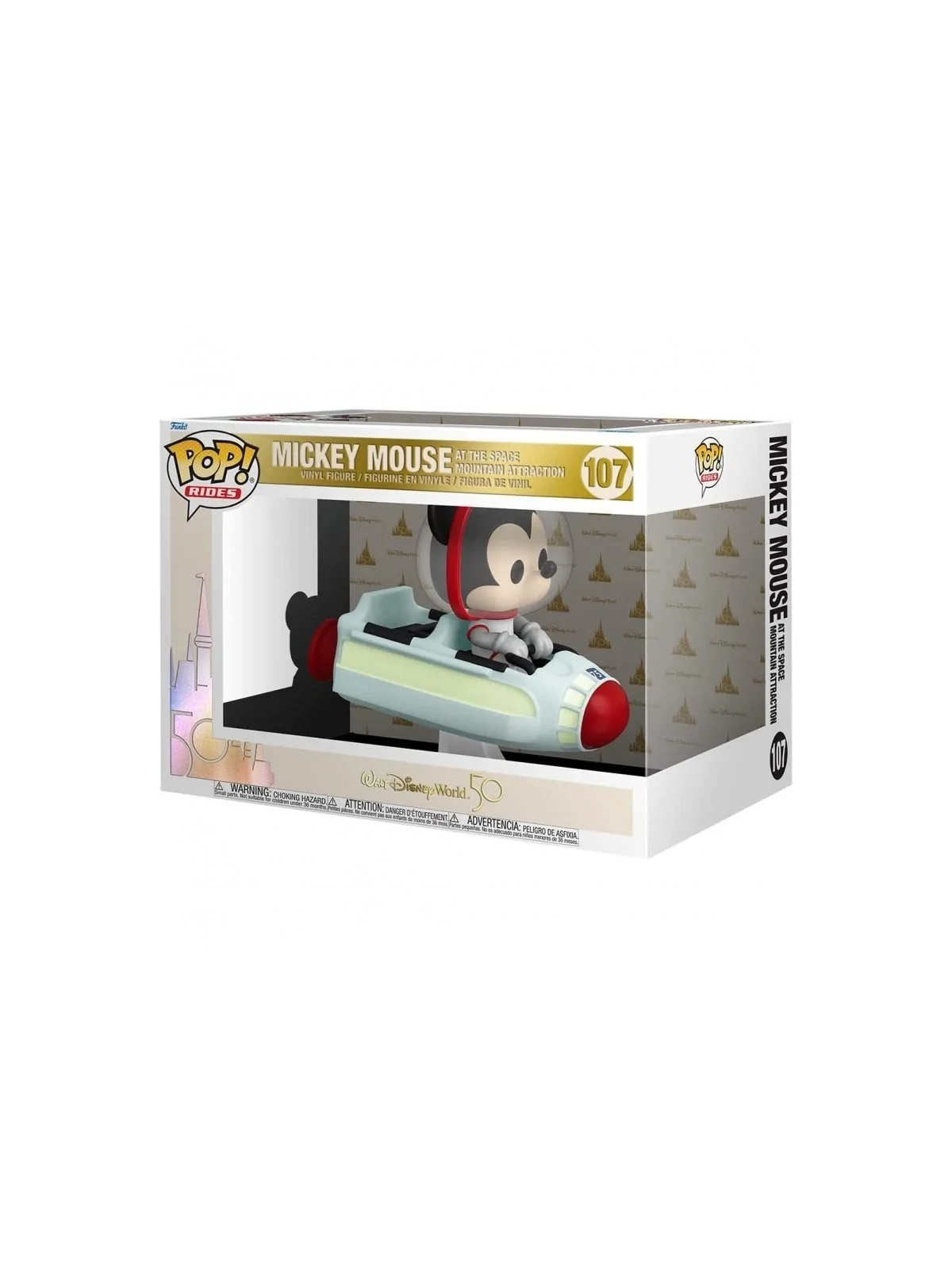 Funko POP! Rides Supdlx Disney World 50Th Aniversario Mickey Mouse en el Espacio (107) de Funko en Funko Pop | La Cueva Roja