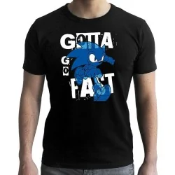 Camiseta Sonic Gotta Go Fast de ABYSSE en Merchandising | La Cueva Roja