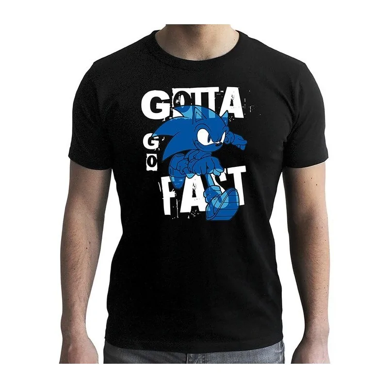 Camiseta Sonic Gotta Go Fast de ABYSSE en Merchandising | La Cueva Roja