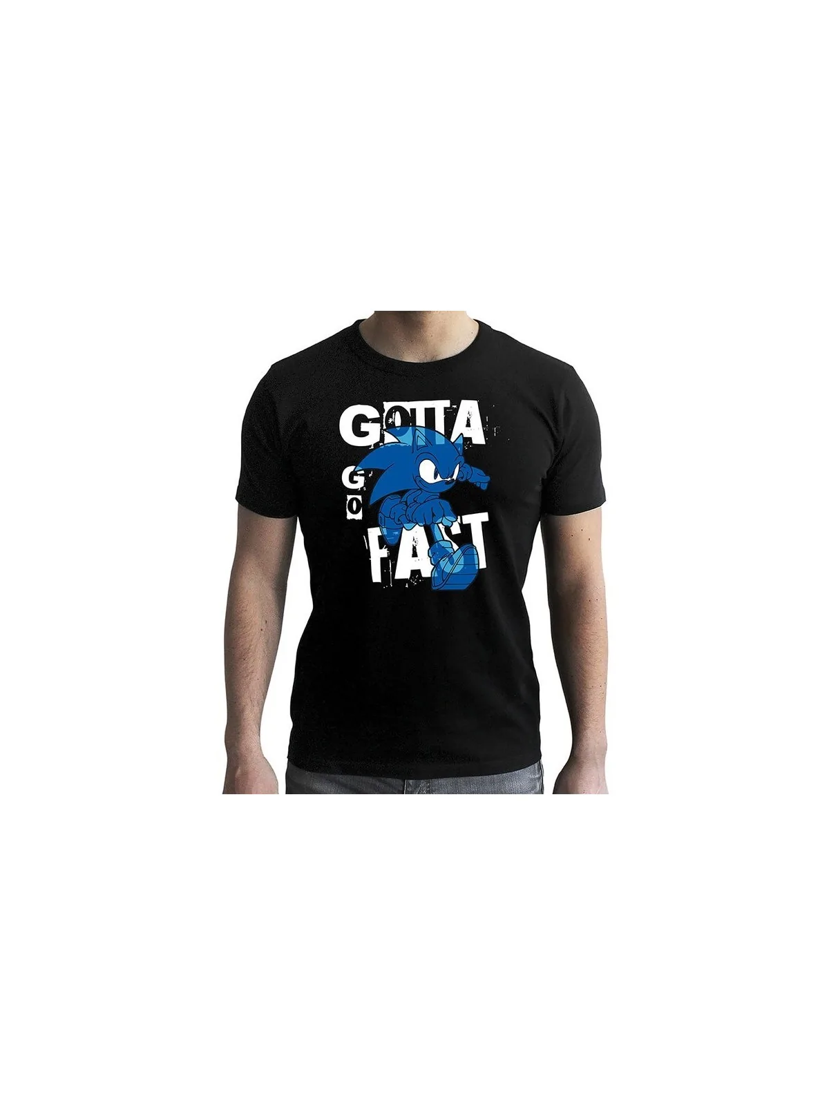 Camiseta Sonic Gotta Go Fast de ABYSSE en Merchandising | La Cueva Roja