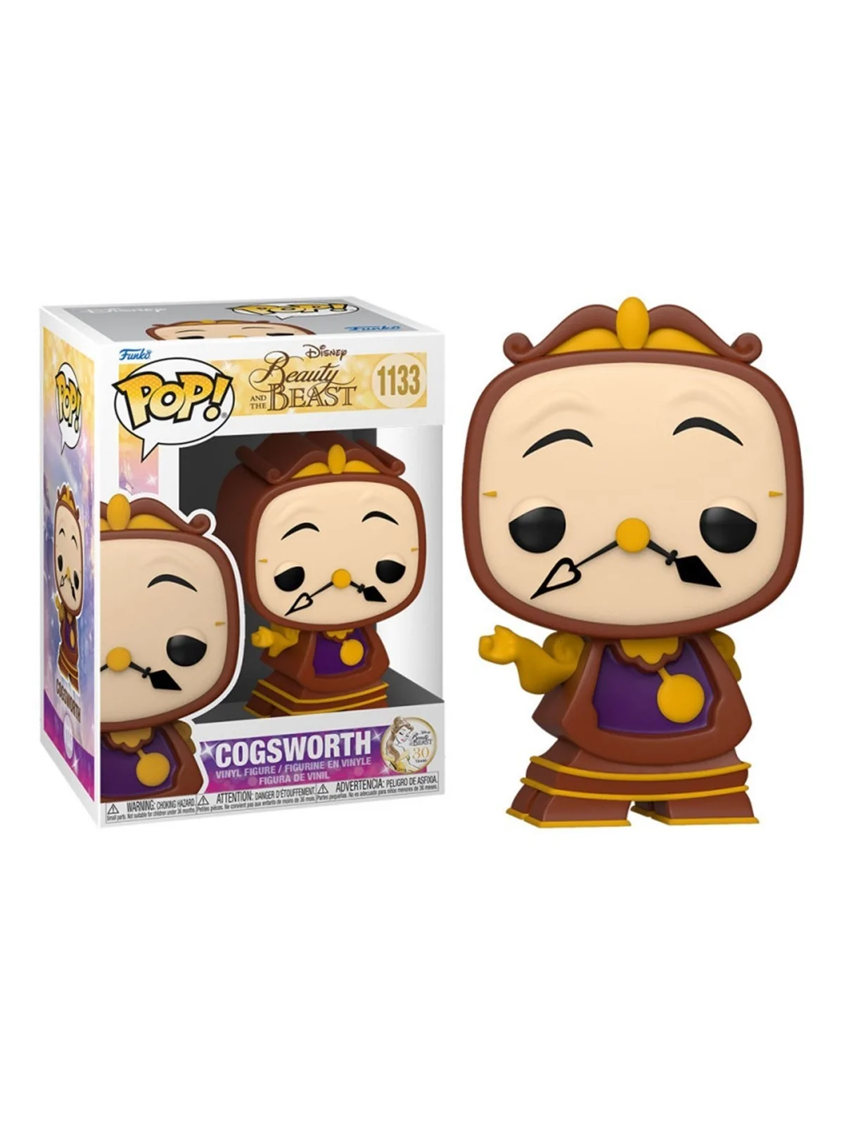 Funko POP! La Bella y La Bestia Cogsworth (1133) de Funko en Funko Pop | La Cueva Roja