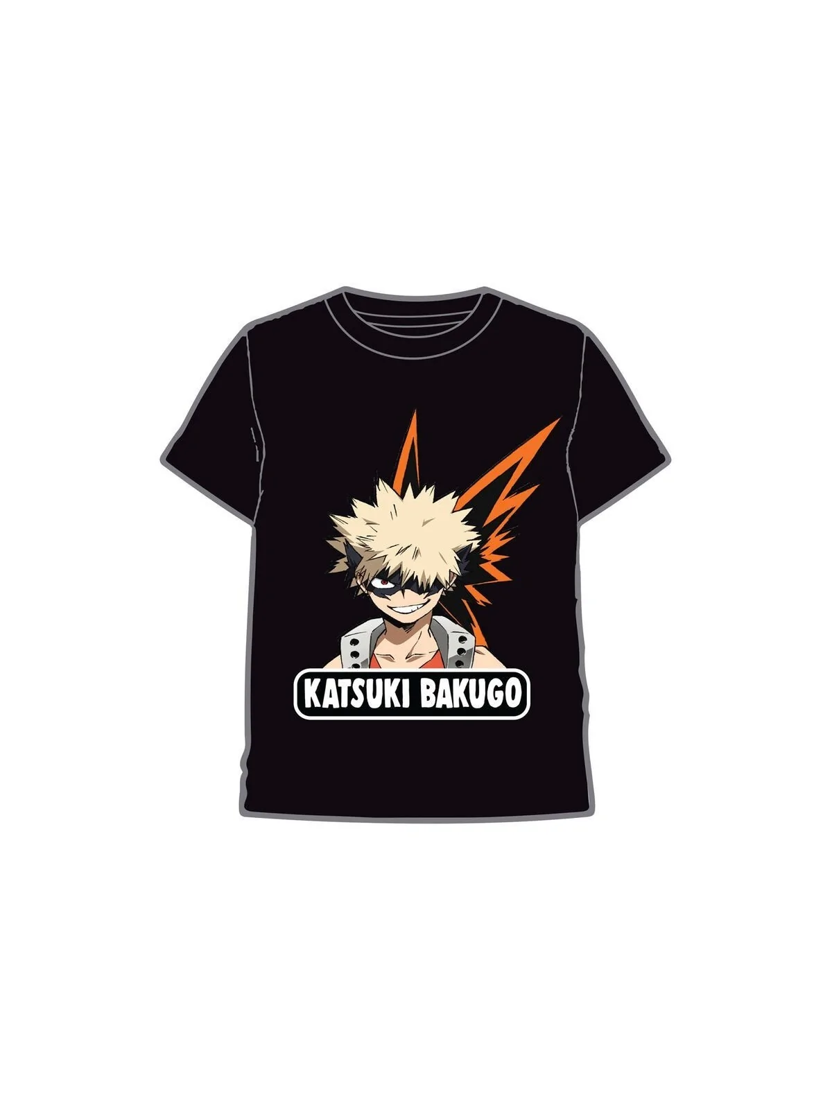 Camiseta Katsuki Bakugo My Hero Academia Adulto de bones en Ropa | La Cueva Roja