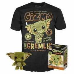 Set figura POP & Tee Gremlins Gizmo Exclusive de Funko en Ropa | La Cueva Roja