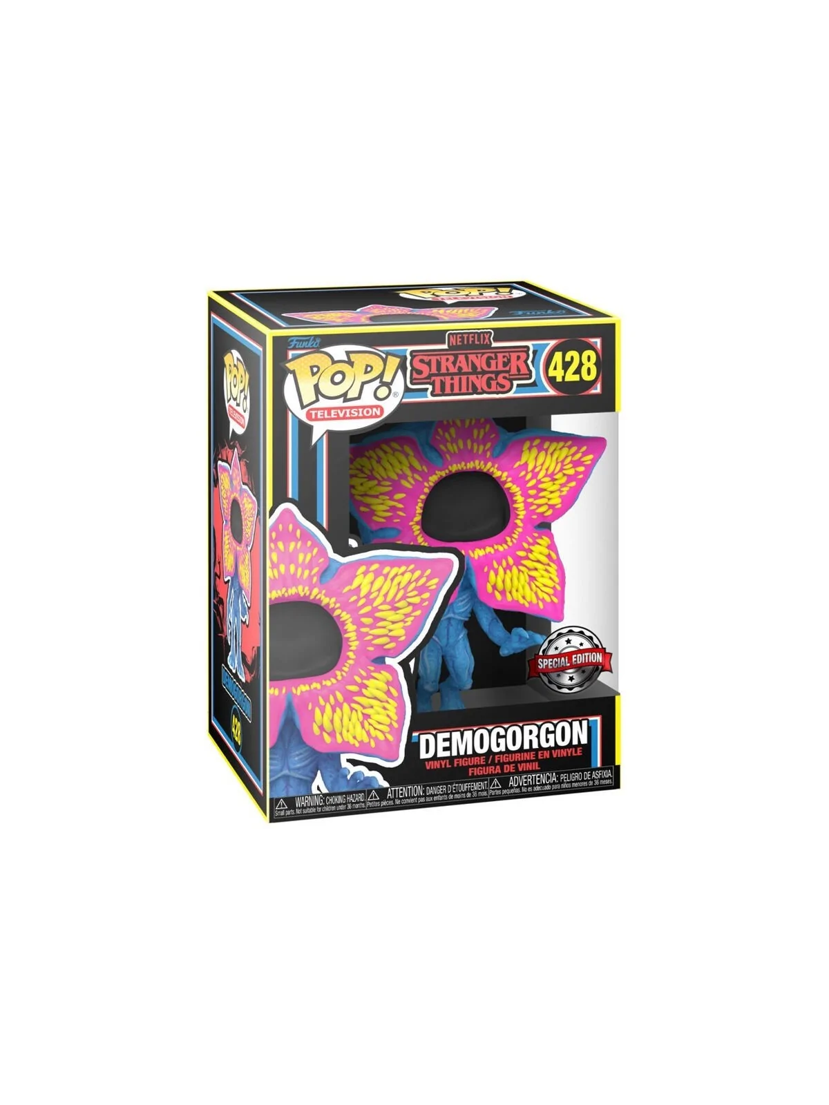 Funko POP! Stranger Things Open Face Demogorgon Black Light Exclusive (428) de Funko en Funko Pop | La Cueva Roja
