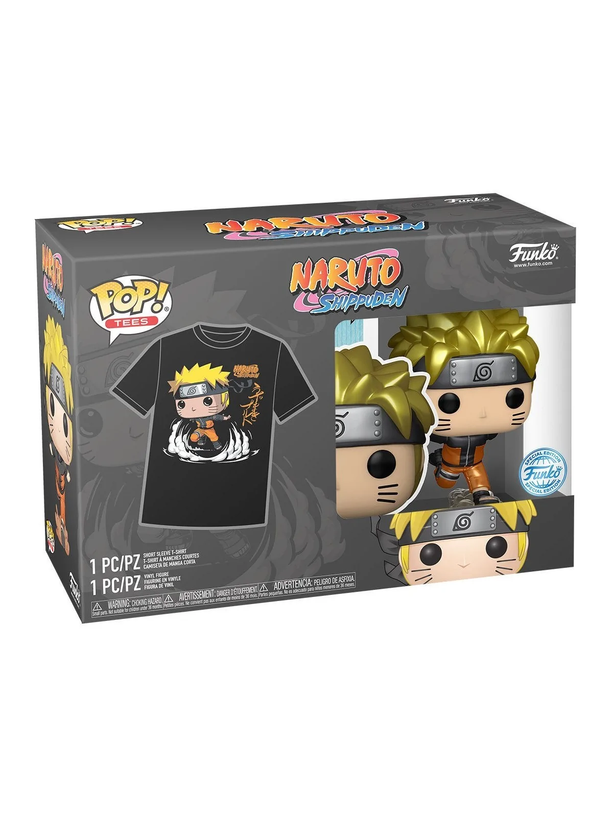 POP & Tee Naruto Shippuden Exclusive de Funko en Funko Pop | La Cueva Roja