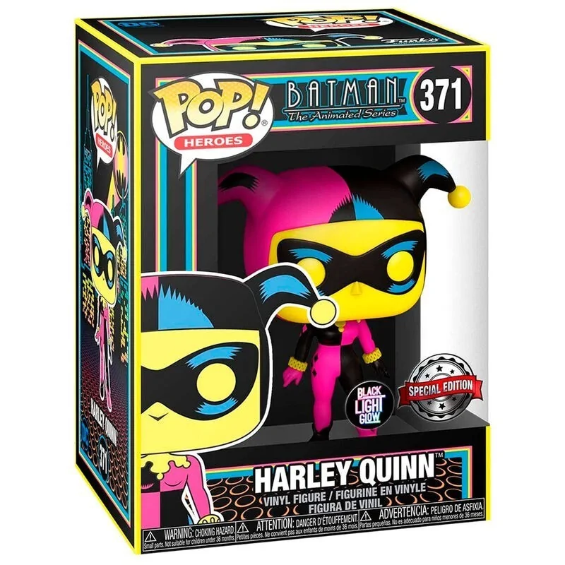 Funko POP! DC Comics Harley Quinn Black Light Exclusive (371) de Funko en Funko Pop | La Cueva Roja