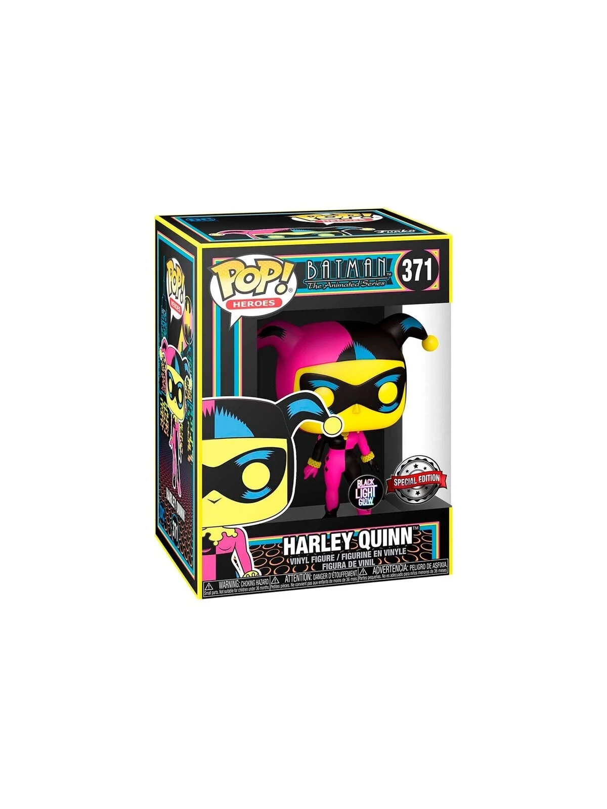 Funko POP! DC Comics Harley Quinn Black Light Exclusive (371) de Funko en Funko Pop | La Cueva Roja