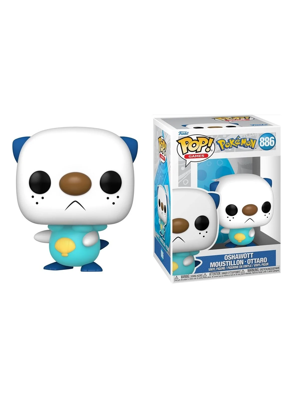 Funko Pop! Pokemon Oshawott (886) de Funko en Funko Pop | La Cueva Roja