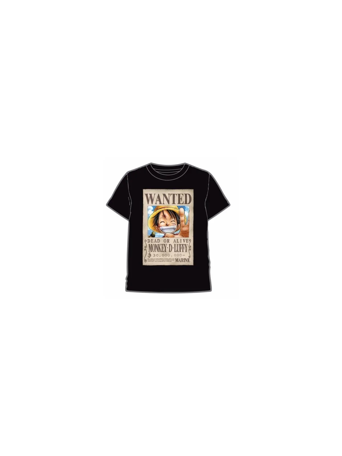 Camiseta One Piece Wanted de Last Level en Ropa | La Cueva Roja
