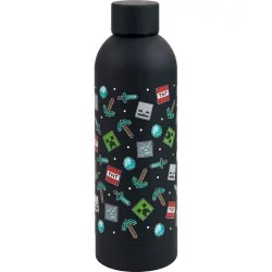 Botella Acero Inoxidable Minecraft 500ml de MOJANG STUDIOS en Tazas - Vasos | La Cueva Roja