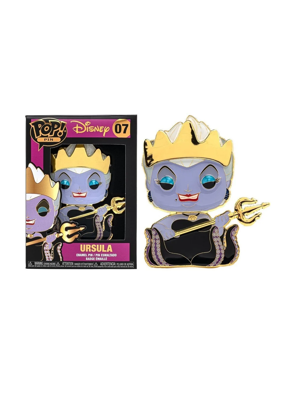 POP Pin Disney La Sirenita Ursula (07) de Funko en Funko Pop | La Cueva Roja