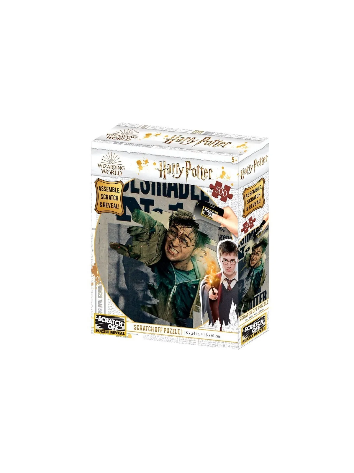 Puzzle para Rascar Wanted Harry Potter 500pzs de PRIME 3D en Otros | La Cueva Roja