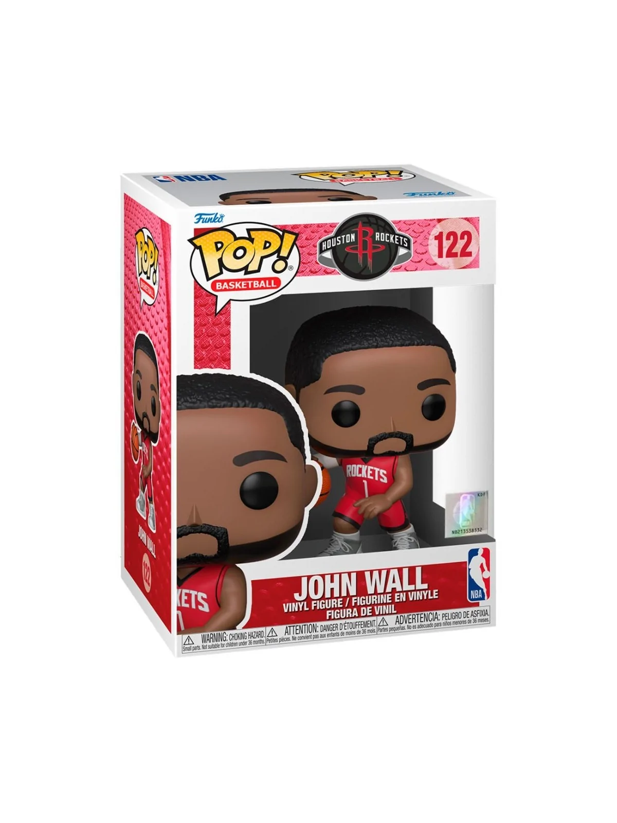 Funko POP! NBA Celtics Rockets JohnWall Red Jersey (122) de Funko en Funko Pop | La Cueva Roja