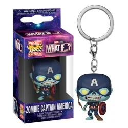 Llavero Funko Pocket POP! Marvel What If Zombie Captain America de Funko en Colgantes - Llaveros | La Cueva Roja