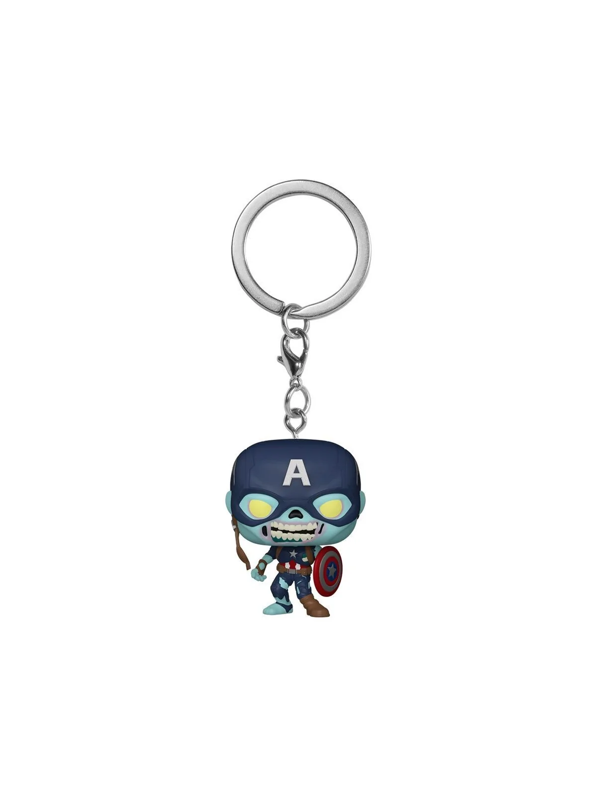 Llavero Funko Pocket POP! Marvel What If Zombie Captain America de Funko en Colgantes - Llaveros | La Cueva Roja