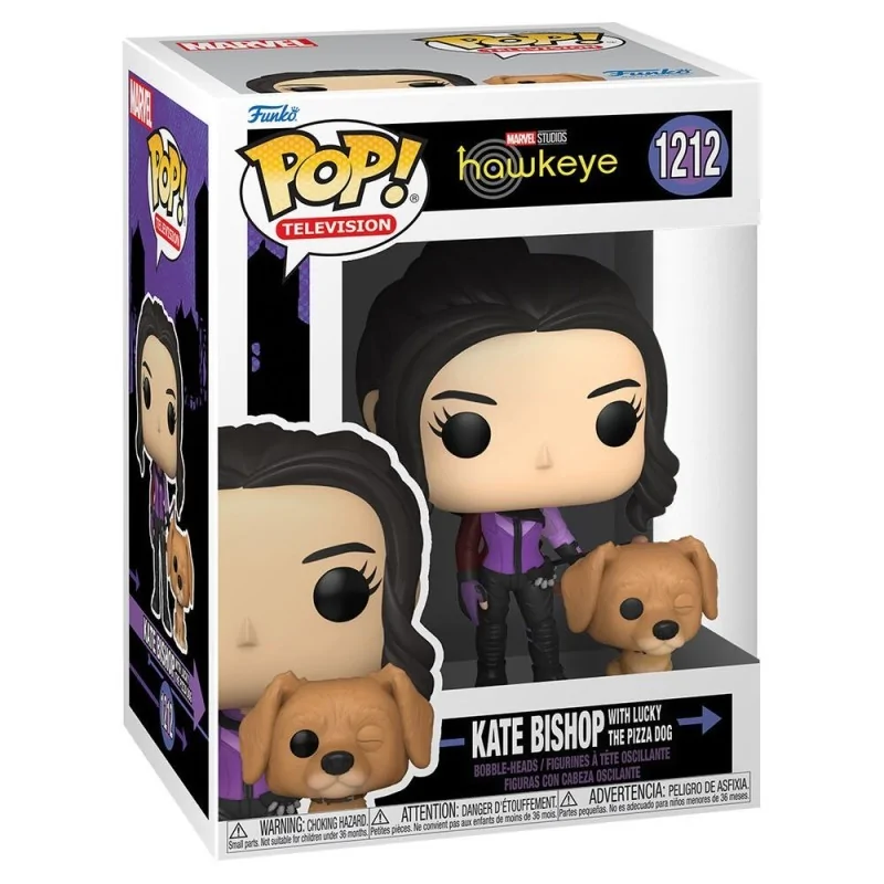 Funko POP! Marvel Hawkeye Kate Bishop Lucky the Pizza Dog (1212) de Funko en Funko Pop | La Cueva Roja