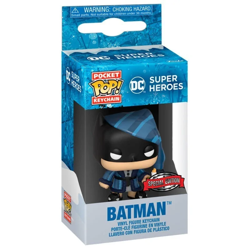 Llavero Funko Pocket POP! DC Comics Holiday Batman Exclusive de Funko en Colgantes - Llaveros | La Cueva Roja
