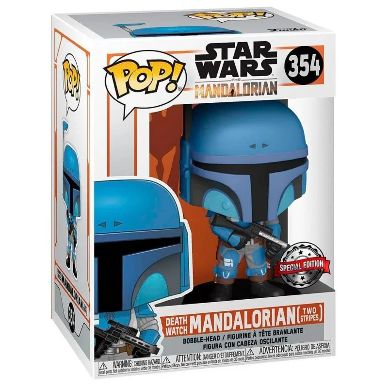 Funko POP! Star Wars Mandalorian Death Watch Mandalorian Two Stripes Exclusive (354) de Funko en Funko Pop | La Cueva Roja
