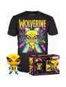 Set Funko POP! & Tee Marvel Wolverine Black Light L de Funko en Camisetas | La Cueva Roja