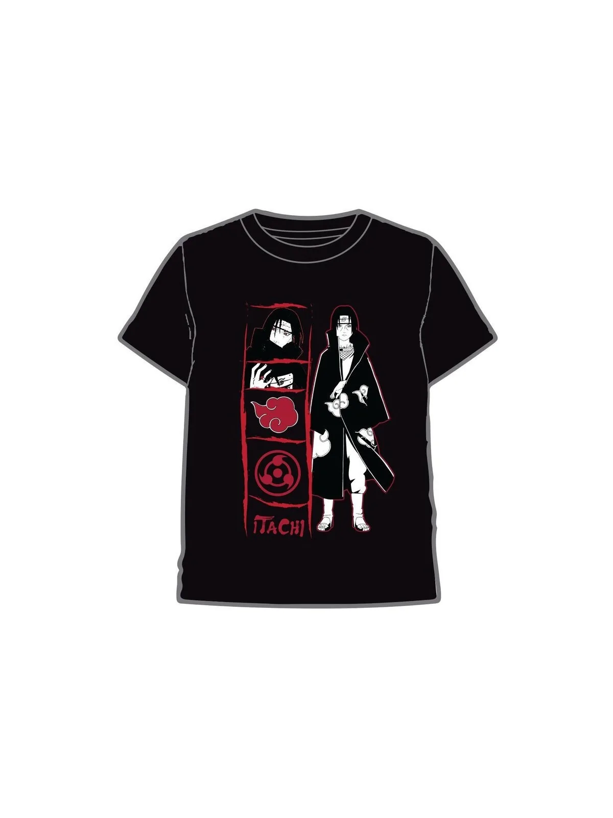 Camiseta Itachi Naruto Shippuden Infantil (Talla 10) de PIERROT en Camisetas | La Cueva Roja