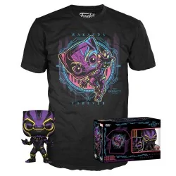 Set Funko POP! & Tee Marvel Wakanda Forever Black Panther Exclusive de Funko en Ropa | La Cueva Roja