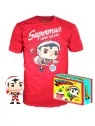 Set Funko POP! & Tee DC Comics Superman Exclusive Flocked de Funko en Ropa | La Cueva Roja