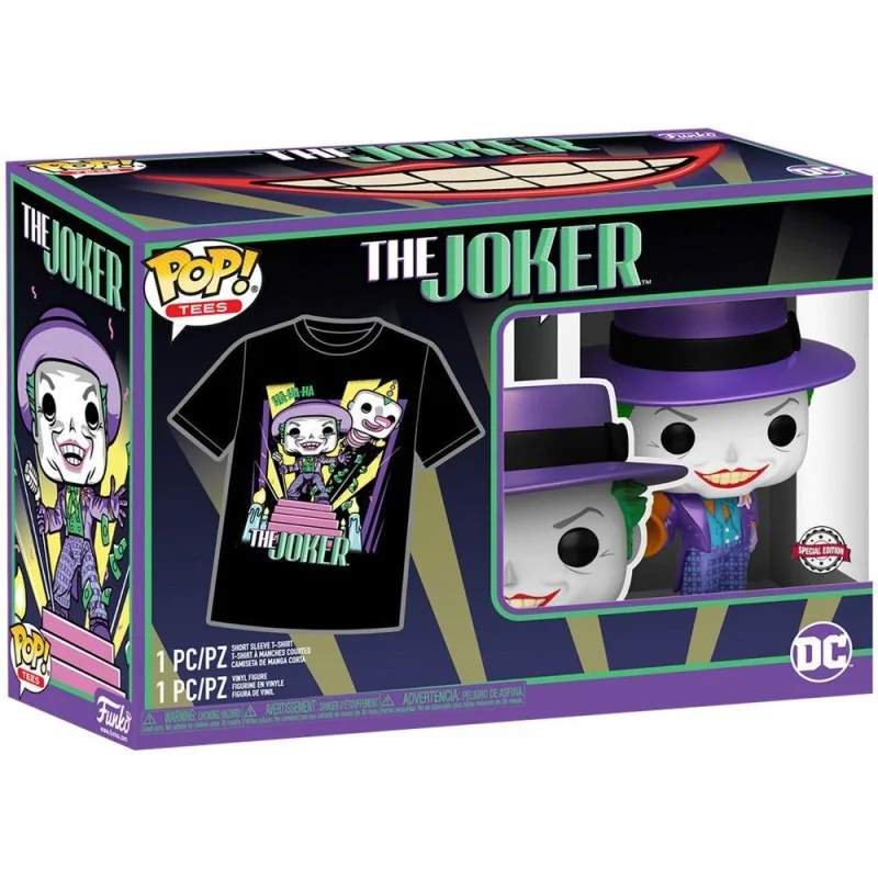 Set Funko POP! & Tee DC Comics Batman The Joker de Funko en Camisetas | La Cueva Roja